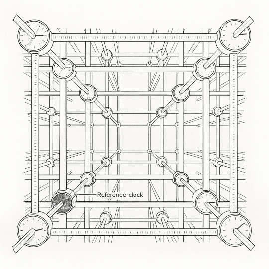 Lattice of clocks
